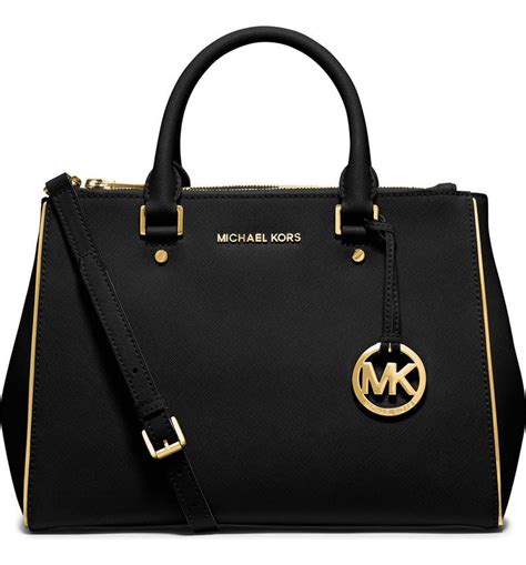 Sutton Medium Saffiano Leather Satchel